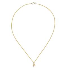 Yellow Gold Pave Set White Diamond Brilliant 8mm Akoya Pearl Necklace Pendant