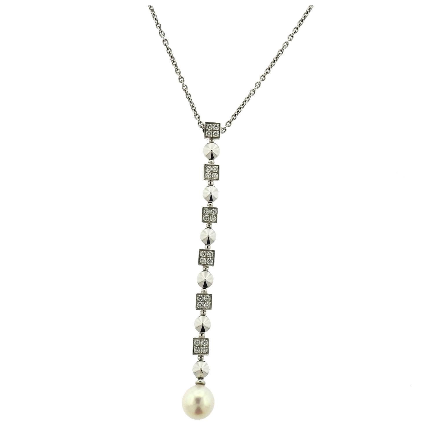 Bulgari Lucea Pearl Diamond Gold Necklace