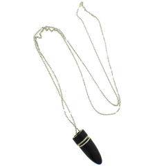 Vhernier Ebony Diamond Gold Pendant Necklace