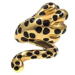 Dior Gold Lacquered “Mitza“ Ring