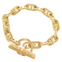 Hermes Chaine D' Ancre Gold Medium Link Bracelet