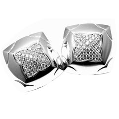 Bulgari Piramide Large Diamond Gold Earrings