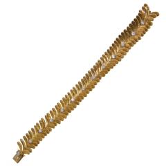 1950 Mellerio Diamond Gold Bracelet 2