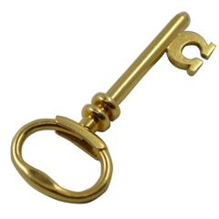 Cartier Gold Key Charm Pendant Necklace