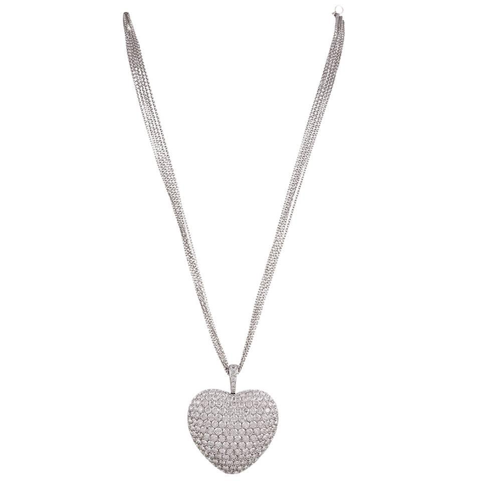 16.50 Carats Diamonds “Puff” Heart Pendant