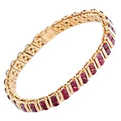 Tiffany & Co. Ruby Gold Bracelet