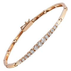 Sleek Diamond Gold Bracelet