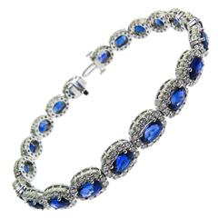 Manfredi Sapphire Diamond Gold Bracelet