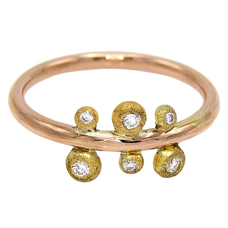 Diamond Two-Color Gold Ring