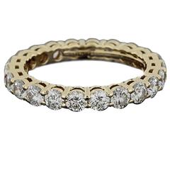 TIffany & Co. 1.76 Carats Diamonds Gold Eternity Band Ring