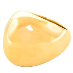 Chunky Contempo-Chic Gold Dome Ring