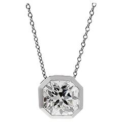 Tiffany & Co. 3.14 Carat Lucida Diamond Platinum Necklace