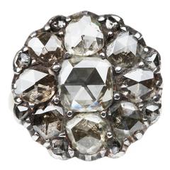 18th Century Italian Diamond Cluster Ring
