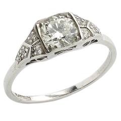 .80 Carat Diamond Platinum Ring 9