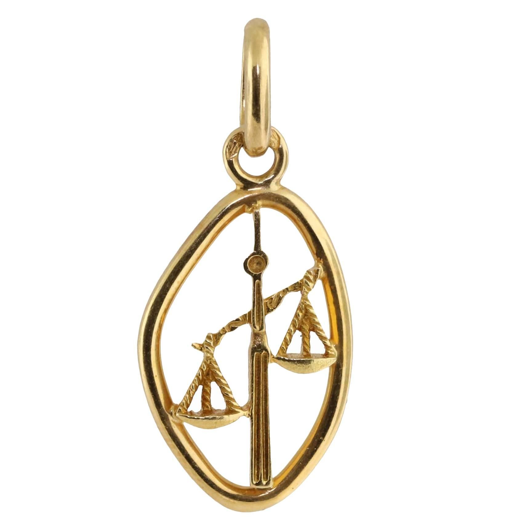 Boucheron Gold Libra Zodiac Pendant