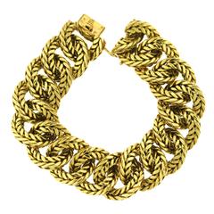 1970s Van Cleef & Arpels Gold Chain Link Bracelet