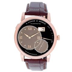 Used A. Lange & Sohne Rose Gold Grande Lange  Power Reserve Big Date Wristwatch 