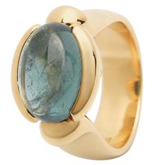 Jesse Tourmaline Cabochon Gold Ring Jesse Tourmaline Cabochon Gold Ring