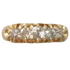 1900s 1.06 Carat Diamond Gold Cocktail Ring 7