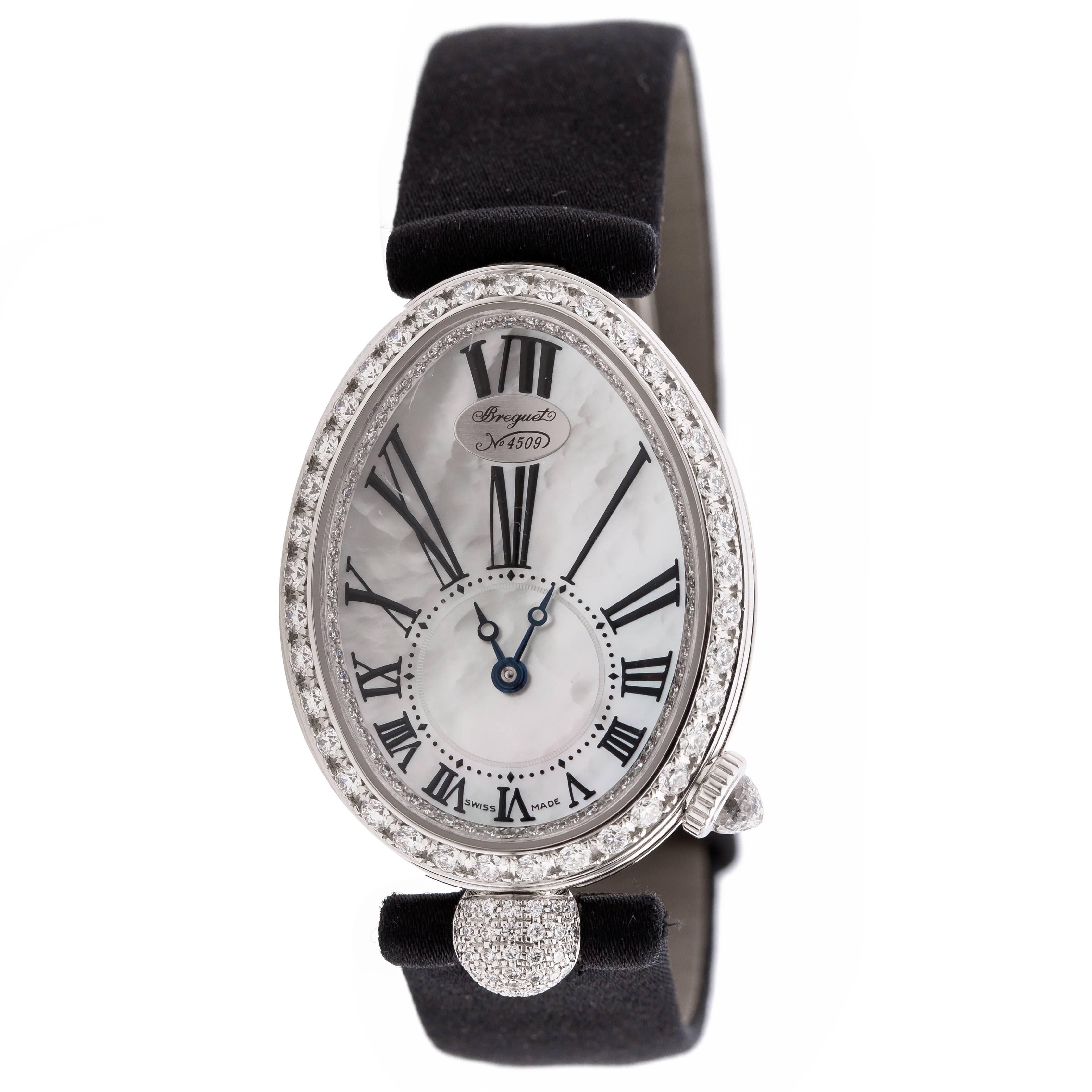 Breguet Ladies White Gold Diamond Queen of Naples Automatic Wristwatch