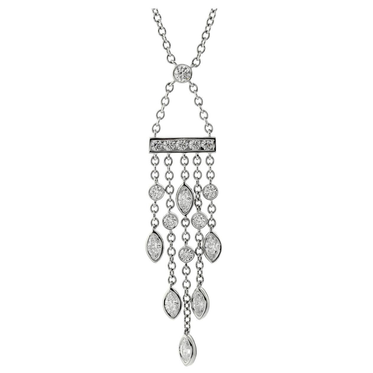 Tiffany & Co. Diamond Platinum Necklace