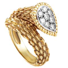 Boucheron Serpent Bohème Diamond Gold Ring