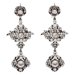 Antique Edwardian Paste Chandelier Earrings