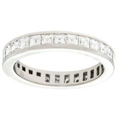 Tiffany & Co. 3.36 Carat Total Weight Platinum Eternity Band Size 6