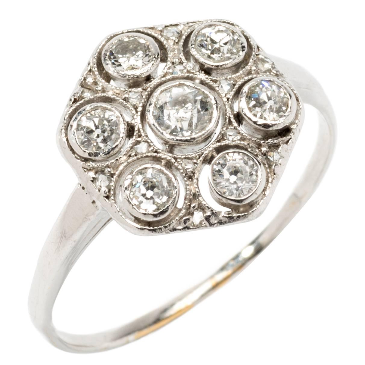 1920s Diamond Gold Ring
