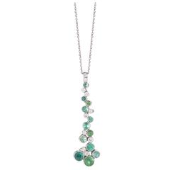 Tiffany & Co. Graduated Tourmaline Diamond Platinum Necklace 4