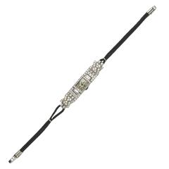 Blancpain Ladies Platinum Diamond Wristwatch 12