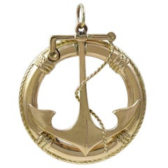 Large Gold Anchor Charm