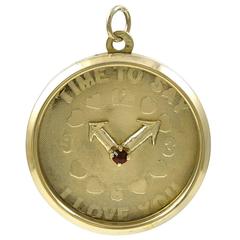 Time To Say I Love You Gold Charm 7