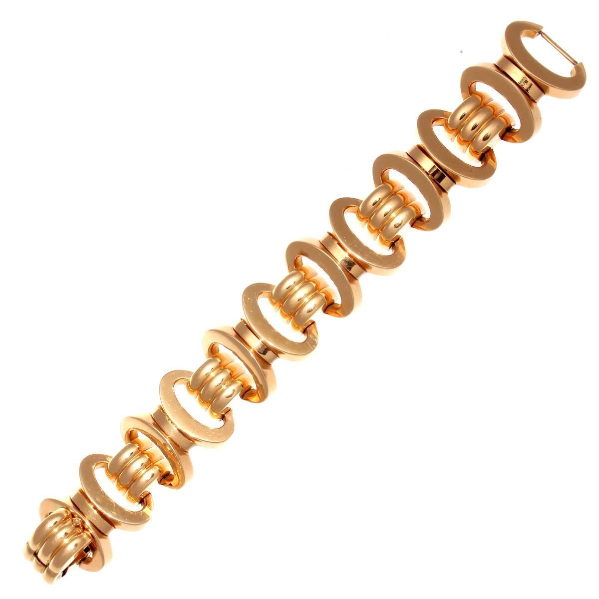 Heavy French Gold Bracelet