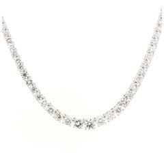 Diamond Gold Riviere Necklace 11