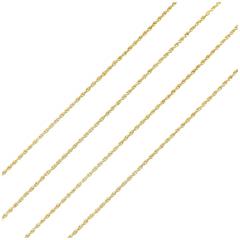 Antique Twisted Link Matinee Long Chain Necklace 9