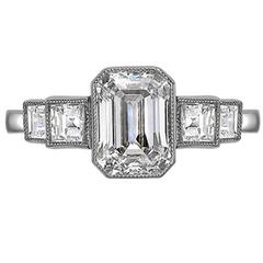 Five-Stone Graduated Diamond Platinum Ring