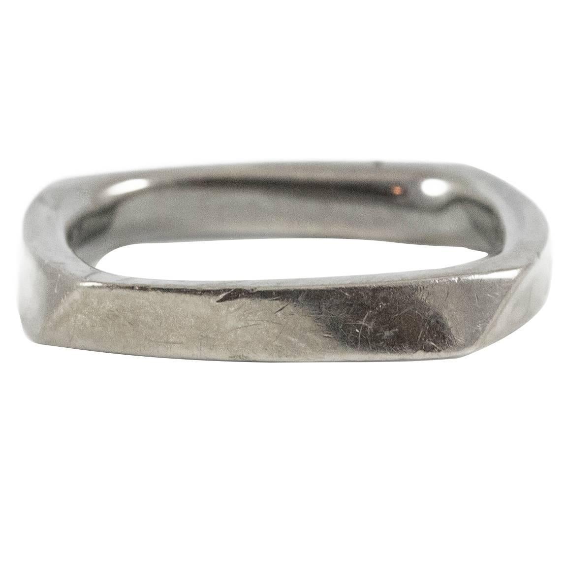 Frank Geary for Tiffany 'Torque' Black Gold Band