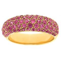 Gubelin Pink Sapphire Gold Ring