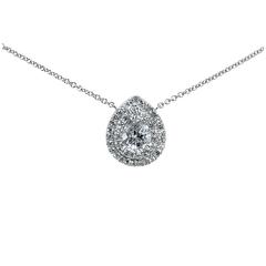 White Gold 1.44 Carat Diamond Necklace