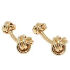 Tiffany Gold Knot Cufflinks