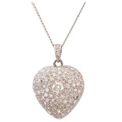 Diamond Gold Heart Pendant 12