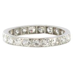 Diamond Platinum Eternity Band Ring 3