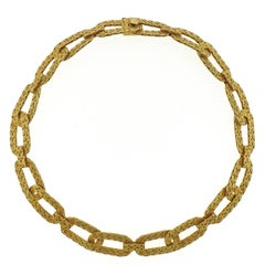 Buccellati Gold Woven Link Necklace