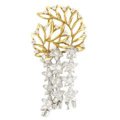 1960s Diamond and Gold Star Brooch 7