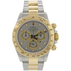 Used Rolex Daytona Cosmograph 116523 Silver Steel Gold Two Tone Watch Box Papers