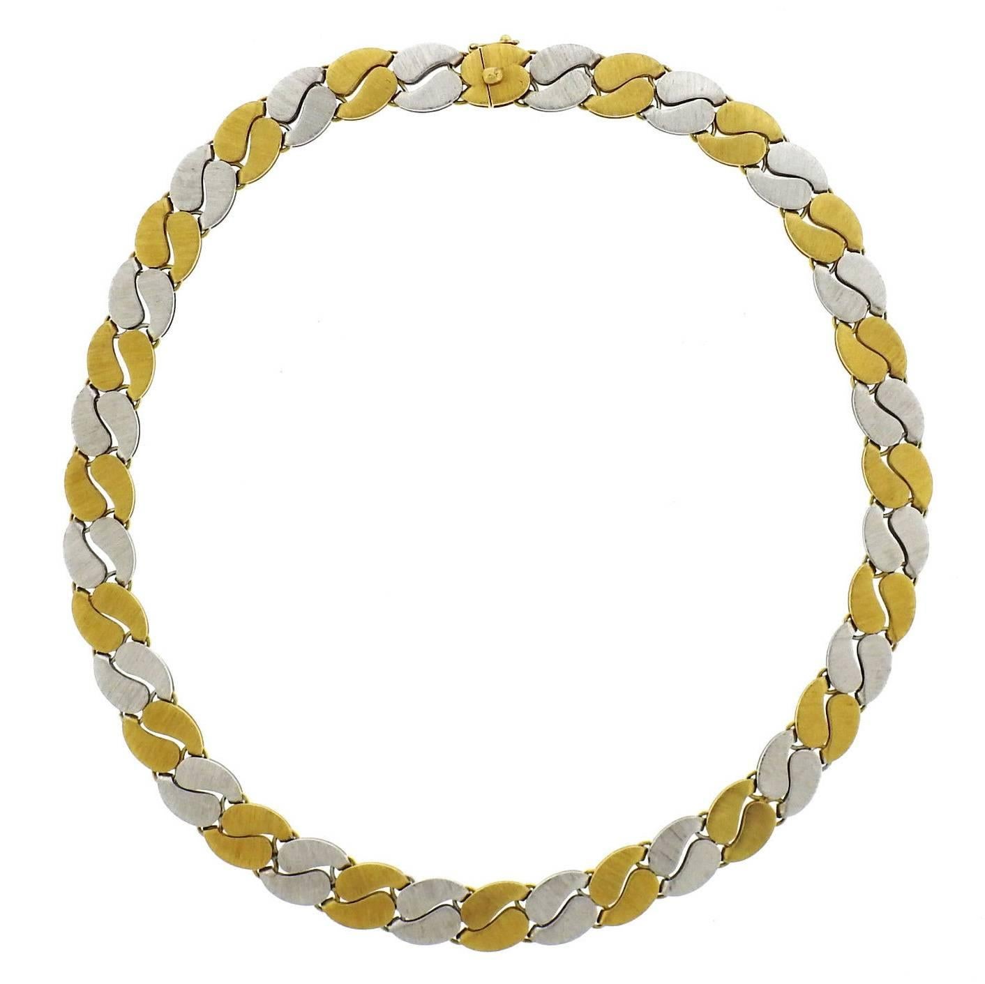 Mario Buccellati Two Color Gold Necklace