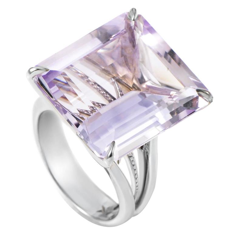 H. Stern Highlight Star Amethyst Diamond Gold Ring at 1stDibs | h stern  amethyst ring