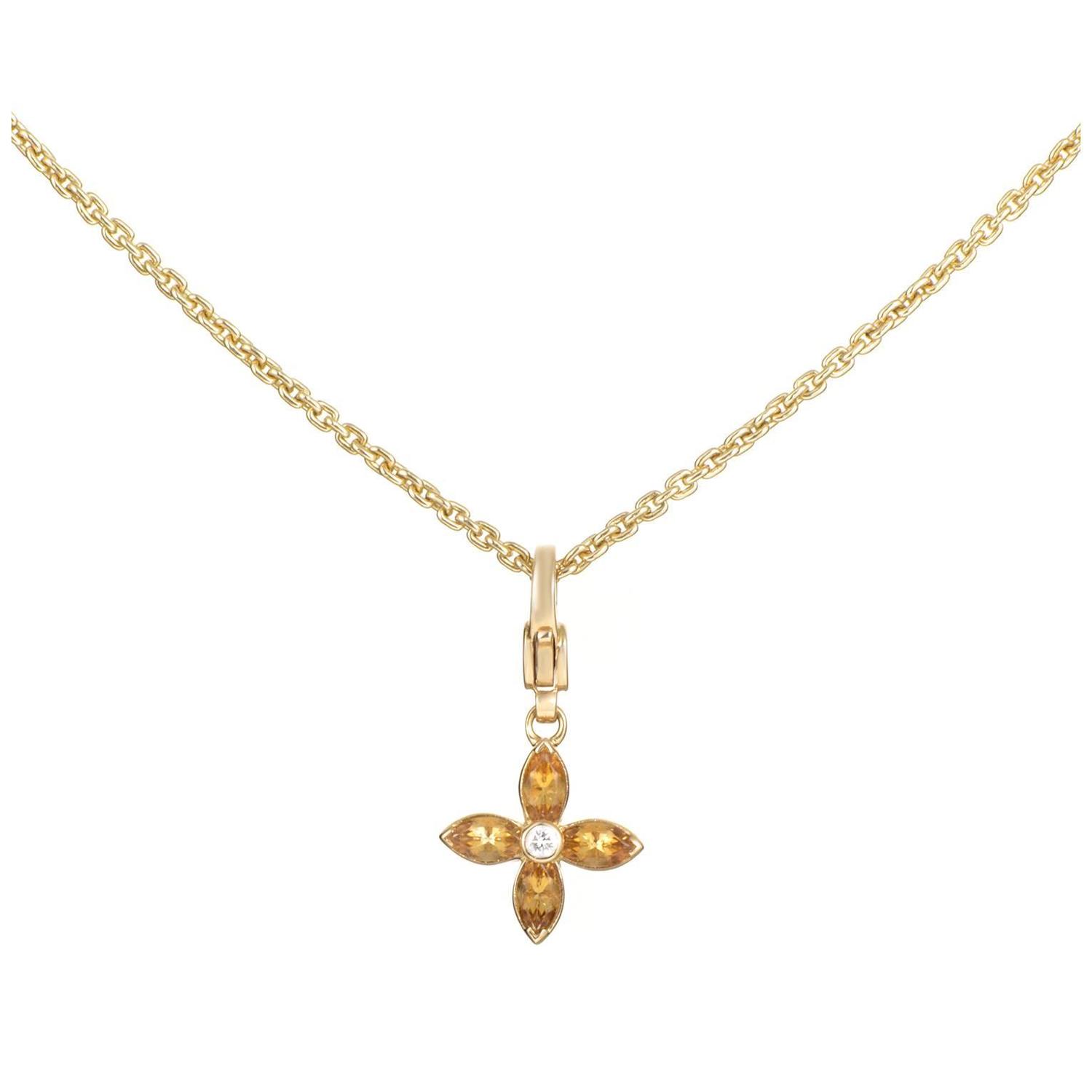 Louis Vuitton Blossom Sautoir Diamond Mother of Pearl 18k Pink Gold Necklace  For Sale at 1stDibs