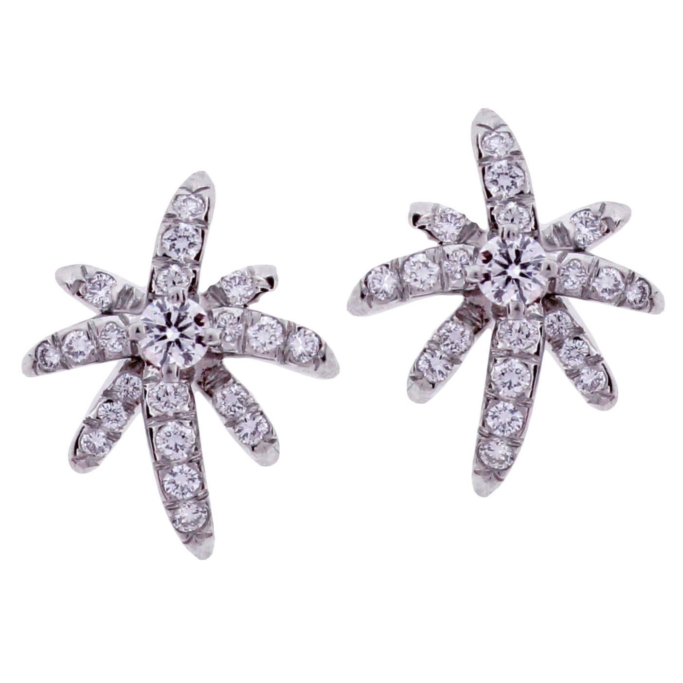 Tiffany & Co. Diamond Platinum Fireworks Earrings